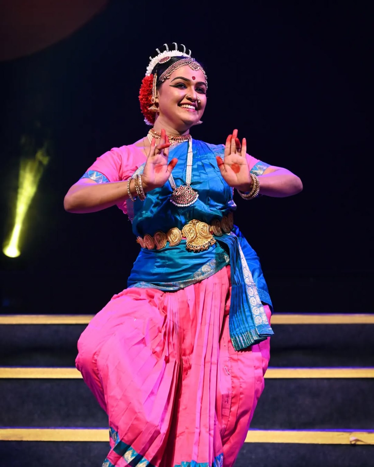 Classical dance pose by Dr. Devi Manjula
